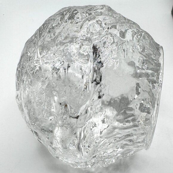 Vtg Kosta Boda Sweden Snowball Candleholder Hand Blown Scandinavian Art MCM 70s - Picture 6 of 13